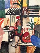 August Macke Mann mit Esel oil